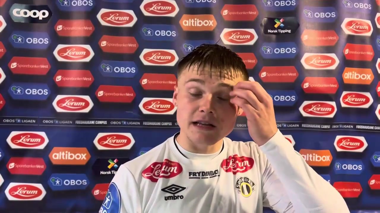 Erik Flataker etter to mål mot Aalesund __ Sogndal - Aalesund 2-3